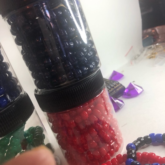 Briolette Rondelle Acrylic Beads Buy 10 for 14.00 - Picture 2 of 4